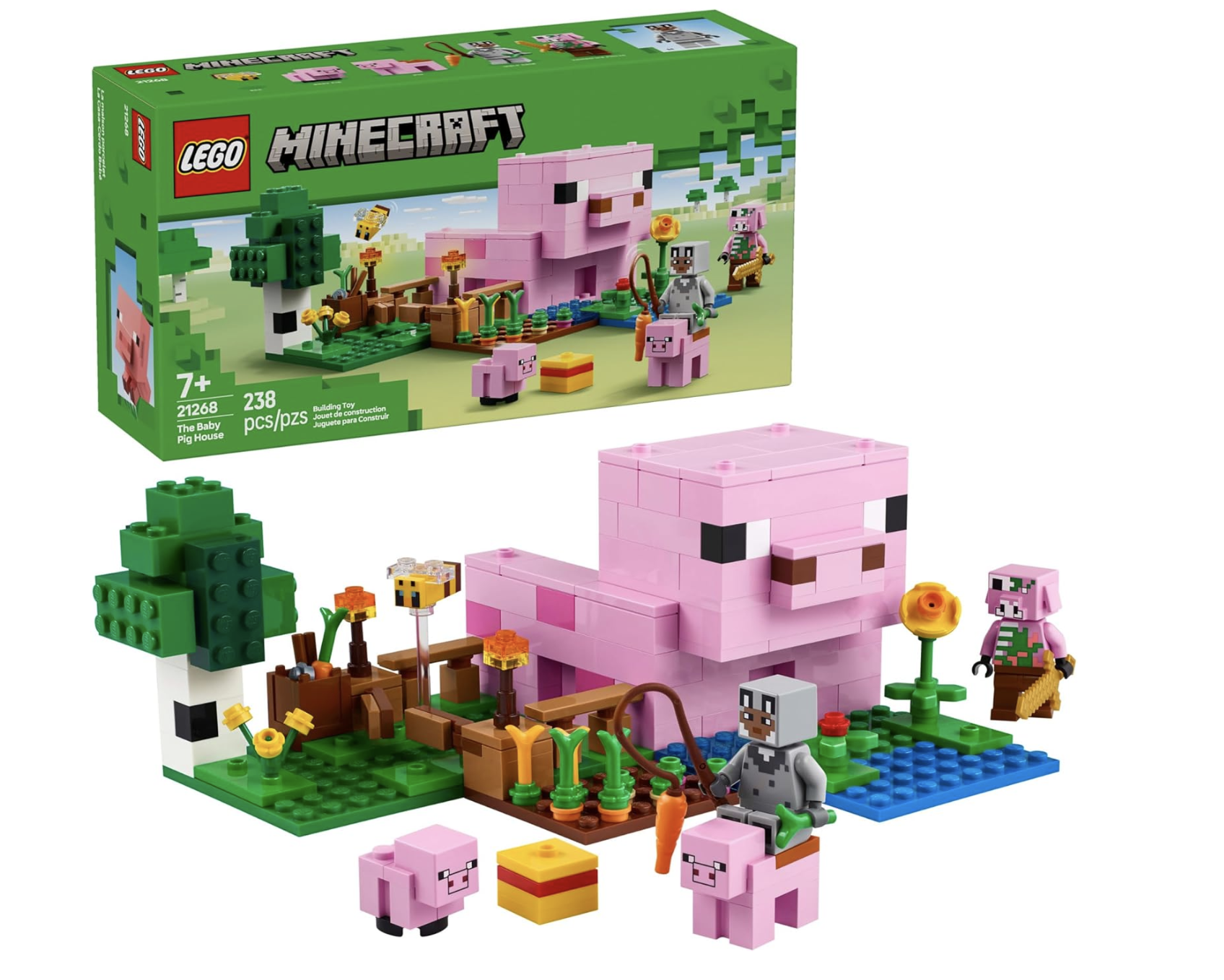 Minecraft The Baby Pig House Toy Figures and Playset